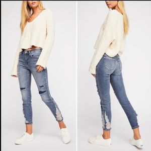 Free People distressed jeans